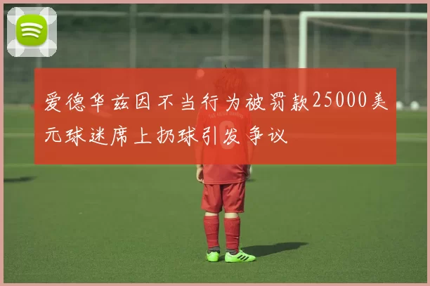 爱德华兹因不当行为被罚款25000美元球迷席上扔球引发争议